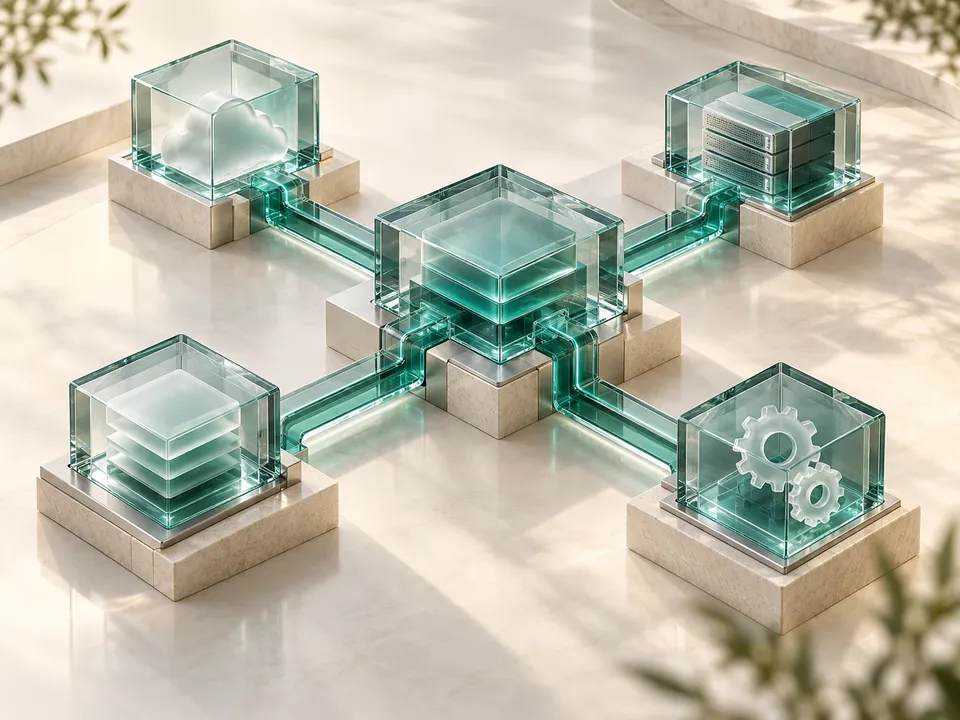 Editorial artwork for Gligx digital services visual